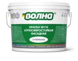 Краска ВОЛНА W110 водно-дисперсионная фасадная супербелая (6кг) (72) 