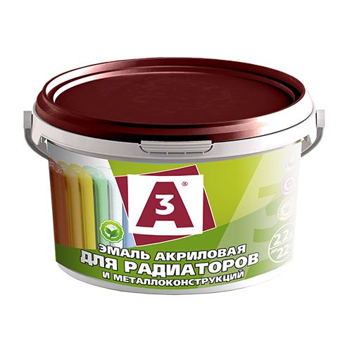 Эмаль акриловая "А3" для радиаторов и металлоконструкций (0,8кг) (12/528) (00871683) 