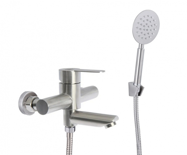 Смеситель для ванной "LUCKY TAP" BBI-3526-SS-33, d35 нерж. сталь (10) (1748) 