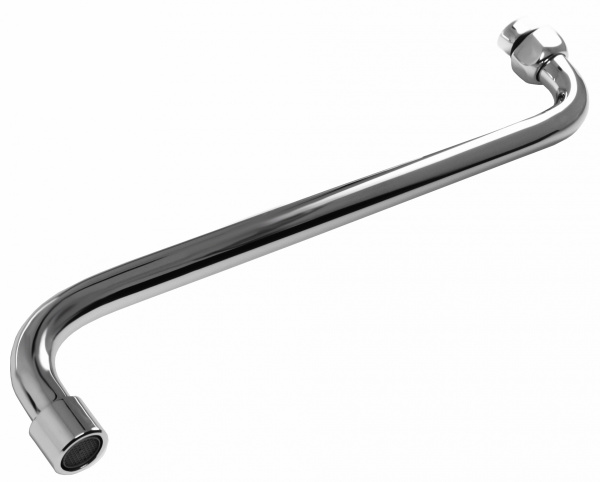 Излив круглый "LUCKY TAP" 20см с аэратором D18 (100) (SP-20S) (1387) 