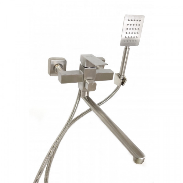 Смеситель для ванной "LUCKY TAP" BBI-3421-35LSS-36, d35 нерж. сталь (10) (1725) 