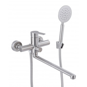 Смеситель для ванной "LUCKY TAP" BBI-3522-35LSS-33, d35 нерж. сталь (10) (1718) 