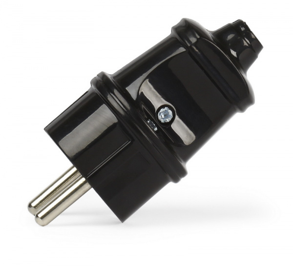 SmartBuy Вилка прямая черная 16А 250В с заземлением (SBE-16-P01-b) (50) 