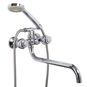 Смеситель для ванной "LUCKY TAP" BBD-2005S-35S-76, 1/2", шаровый переключатель душа, цинк (1272) 