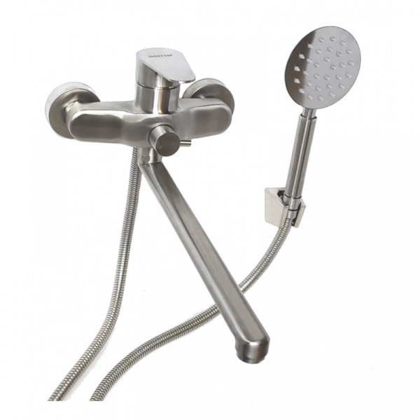 Смеситель для ванной "LUCKY TAP" BBI-3521-35LSS-33, d40 нерж. сталь (10) (1717) 